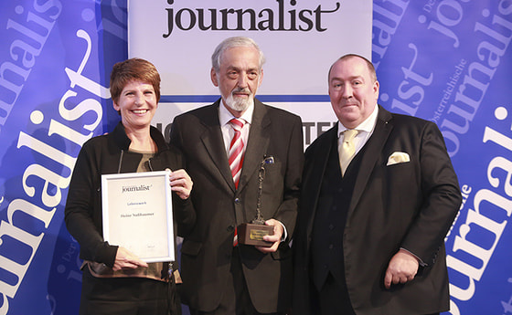 Der katholische Publizist Heinz Nußbaumer wurde für sein Lebenswerk geehrt.