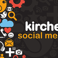 Social Media Icons Background / shutterstock/turtleteeth_vektor_berbeitet zum jpg von Diözese Linz Mehr kirchliche Präsenz in sozialen Medien