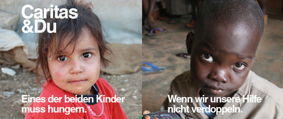 Hilfe verdoppeln. © Caritas 