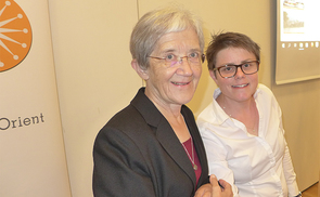 Sr. Hildegard Enzenhofer (links) referierte über ihre Arbeit in Emmaus bei Jerusalem